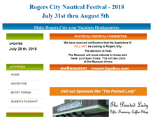 Tablet Screenshot of nauticalfestival.org